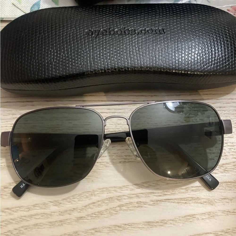Aviator black and Silver Sunglasses by Eyebobs can add prescription, Men’s